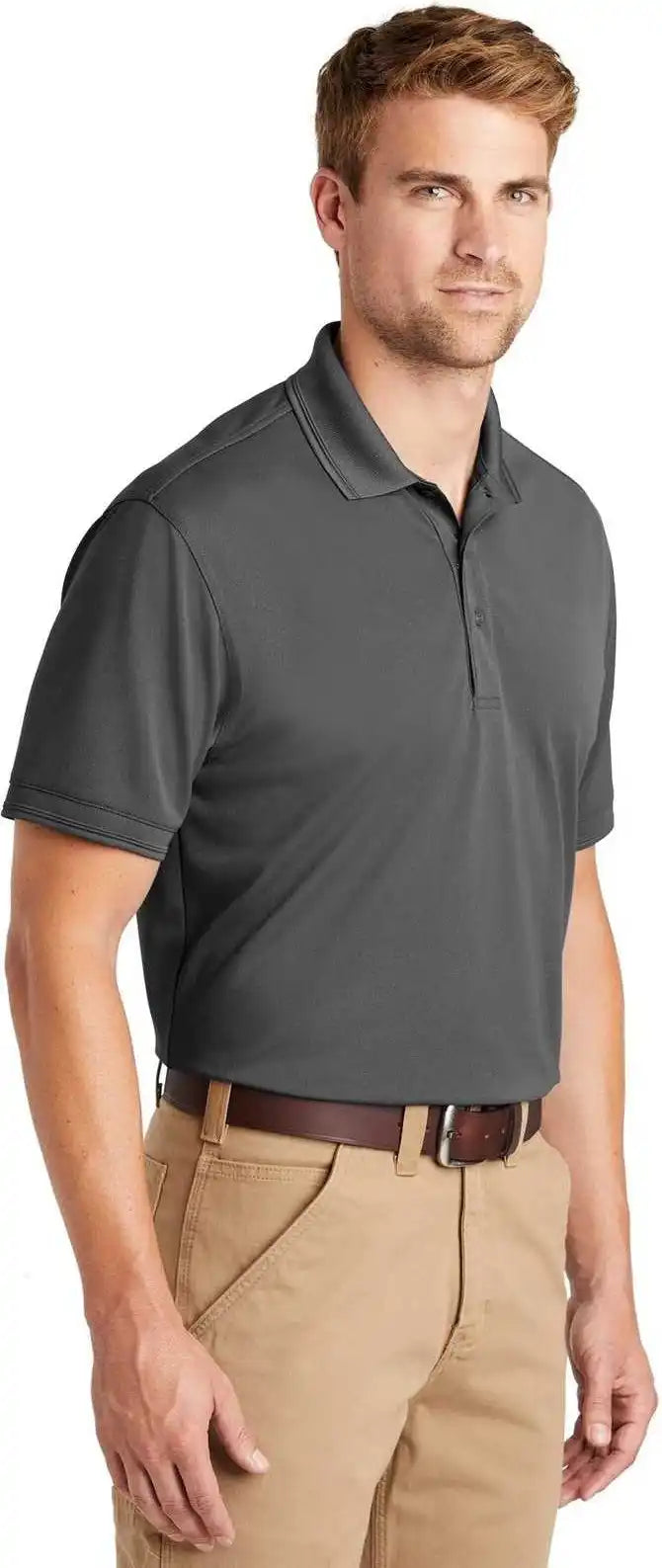 Cornerstone Cs4020 Industrial Snag Proof Pique Polo Charcoal