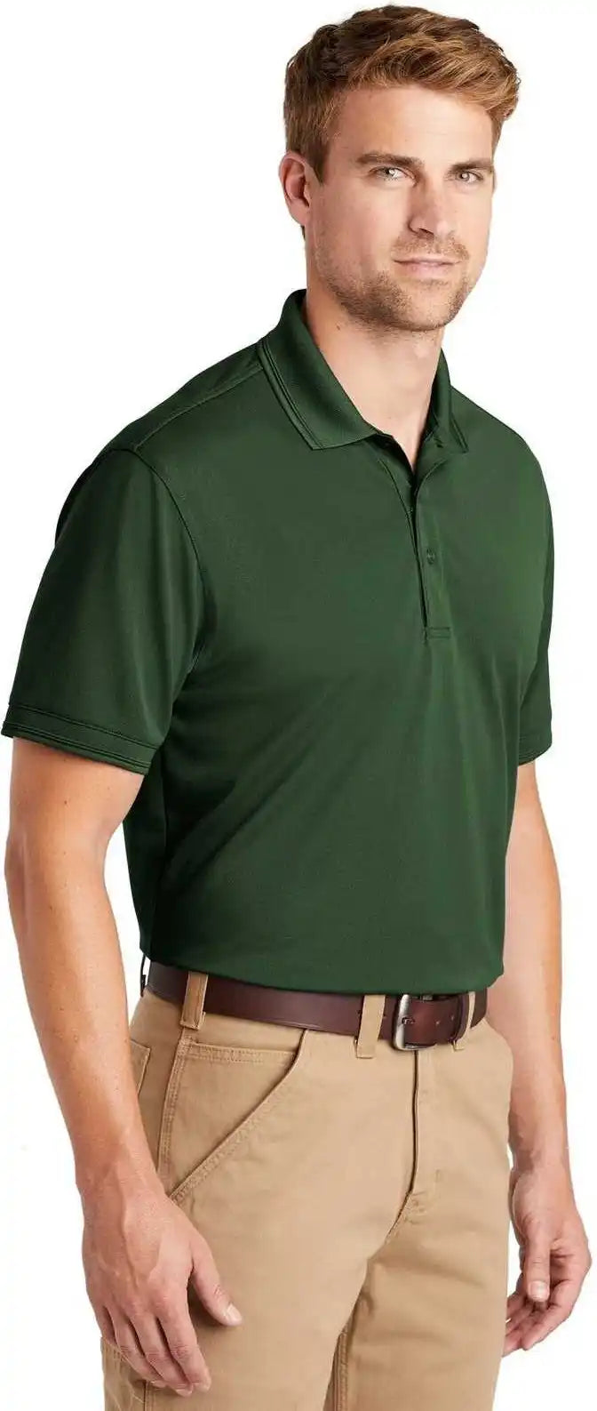 Cornerstone Cs4020 Industrial Snag-proof Pique Polo - Dark Green