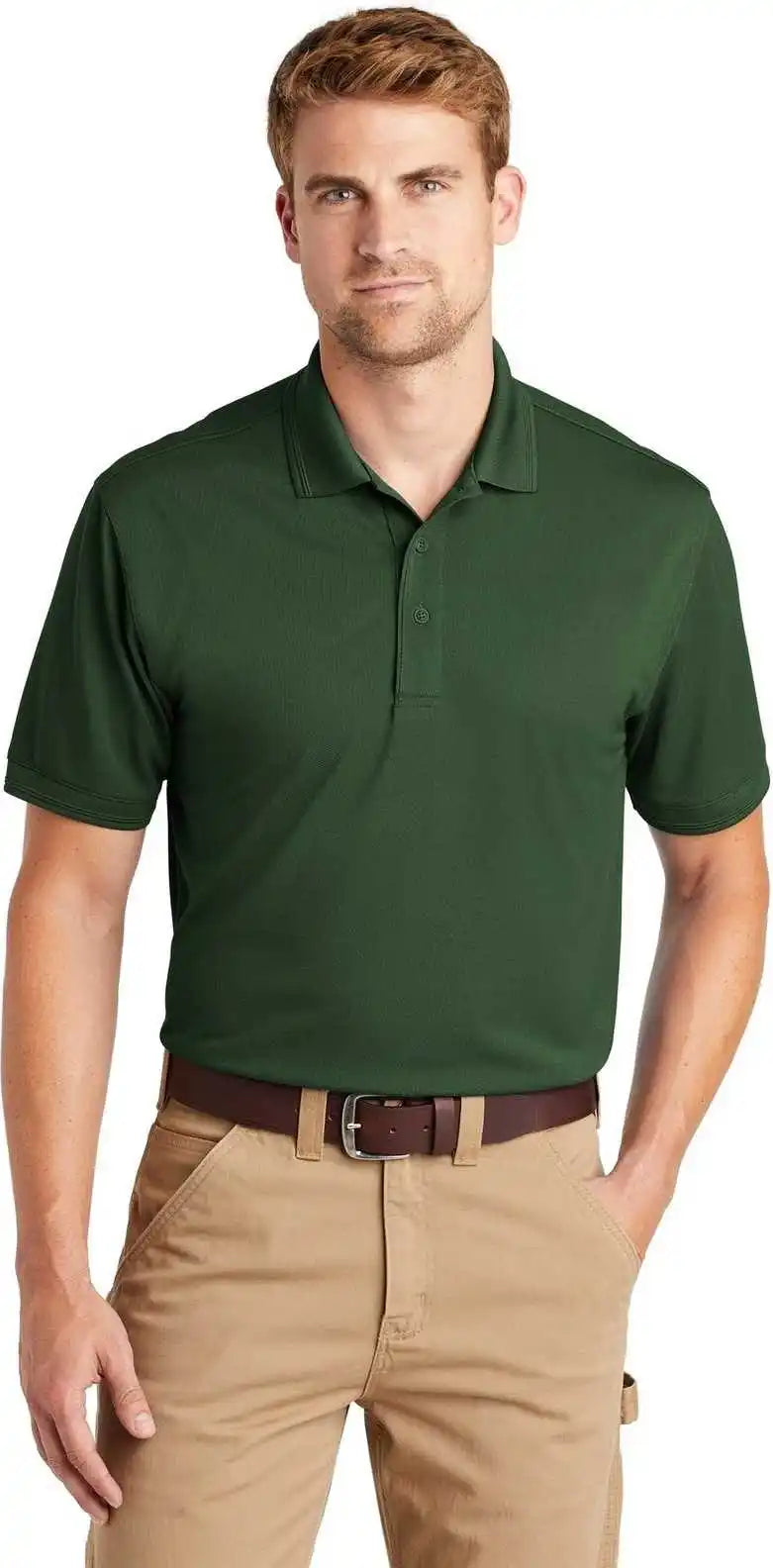 Cornerstone Cs4020 Industrial Snag-proof Pique Polo - Dark Green