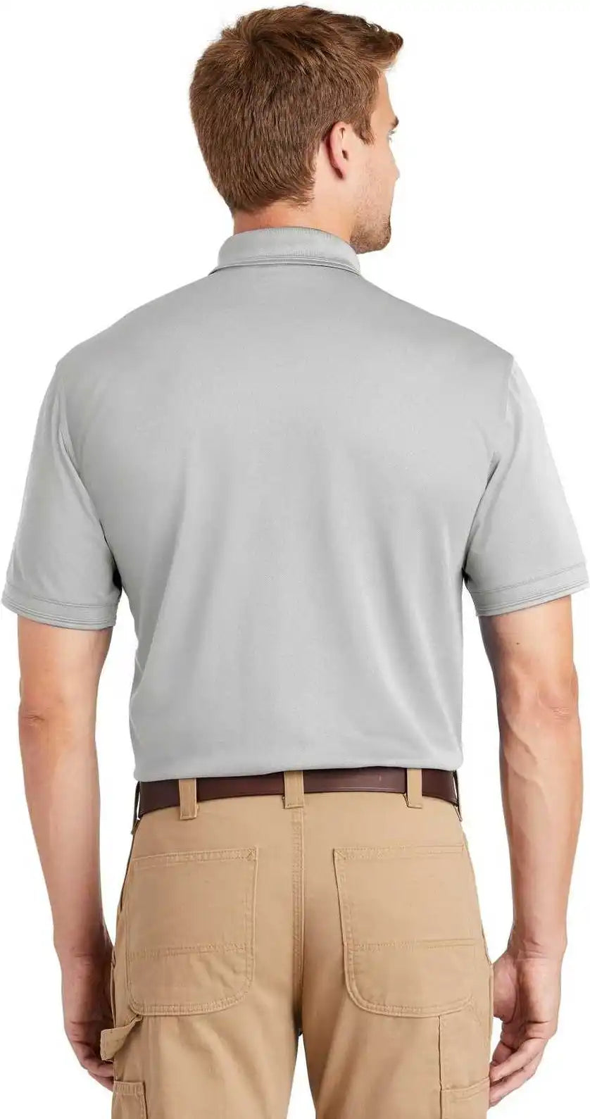 Cornerstone Cs4020 Industrial Snag Proof Pique Polo Light Gray