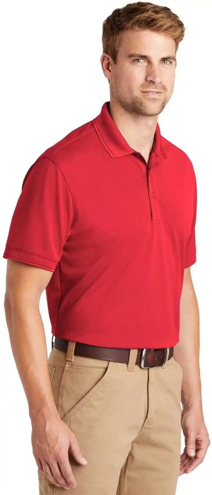 Cornerstone Cs4020 Industrial Snag-proof Pique Polo - Red