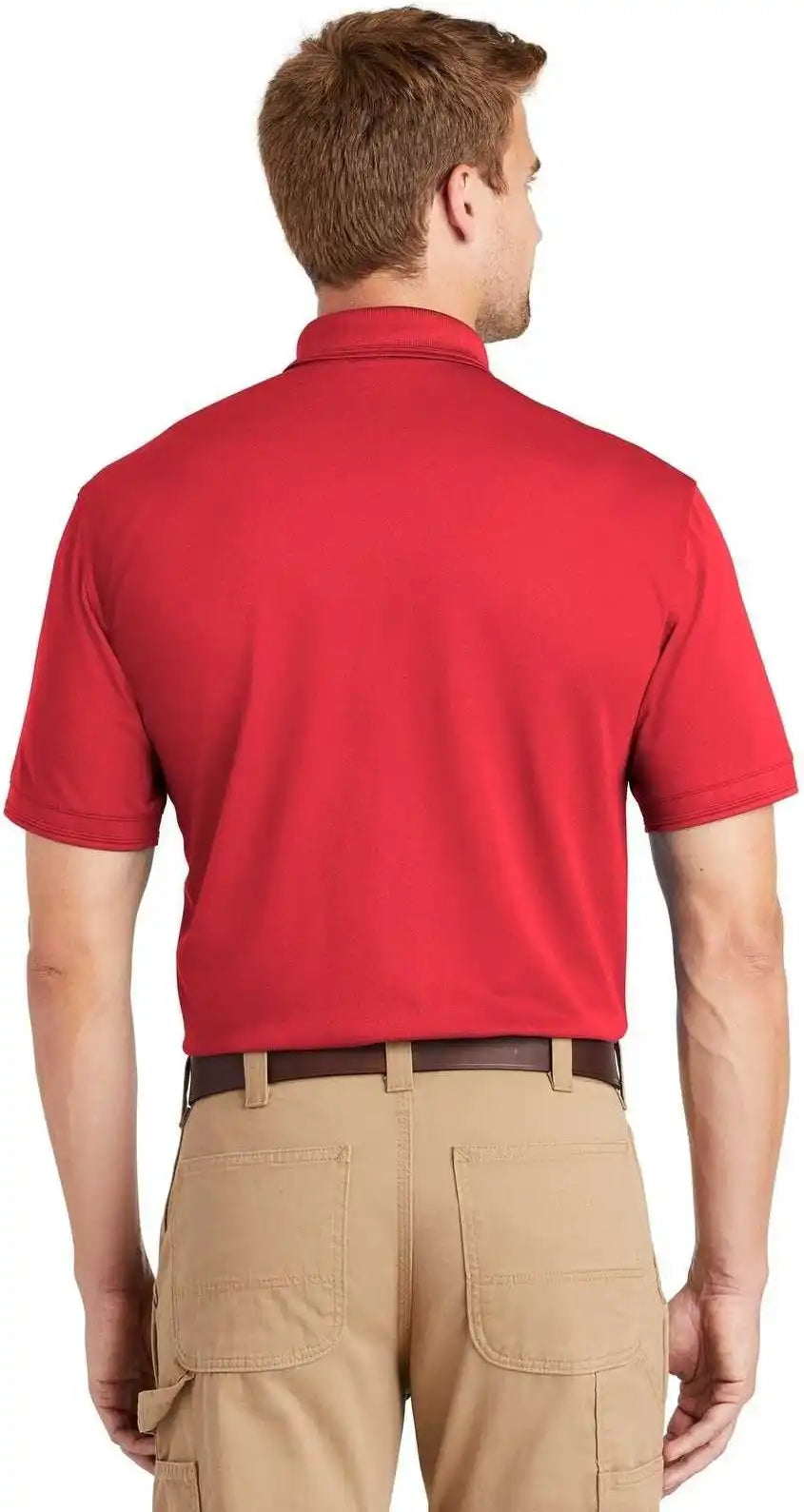 Cornerstone Cs4020 Industrial Snag-proof Pique Polo - Red