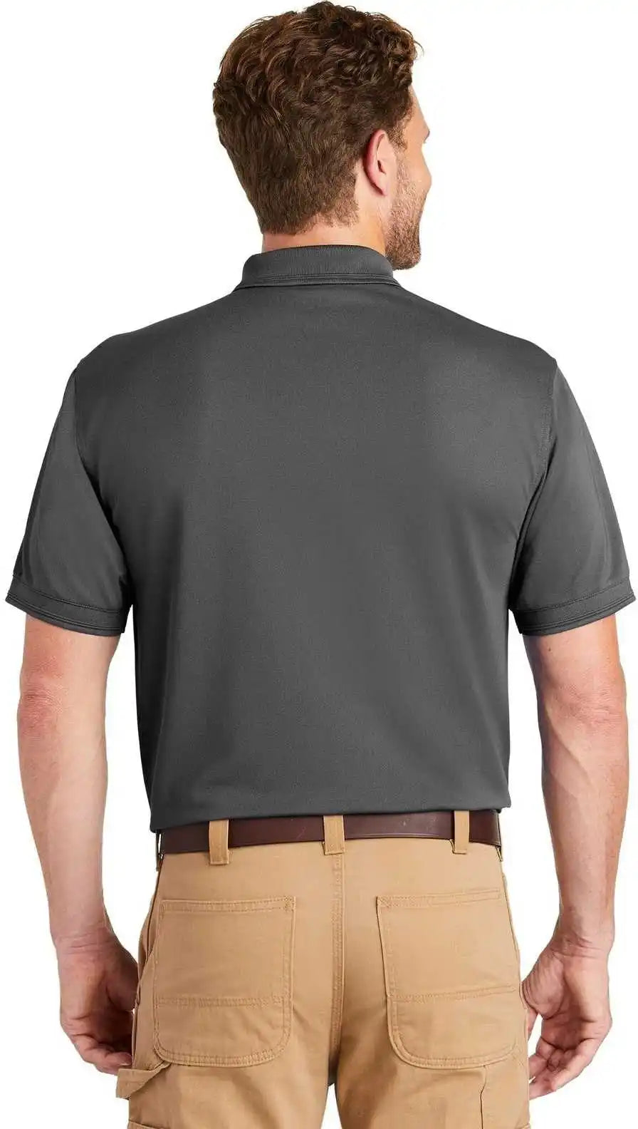 Cornerstone Cs4020p Industrial Snag Proof Pique Pocket Polo Charcoal