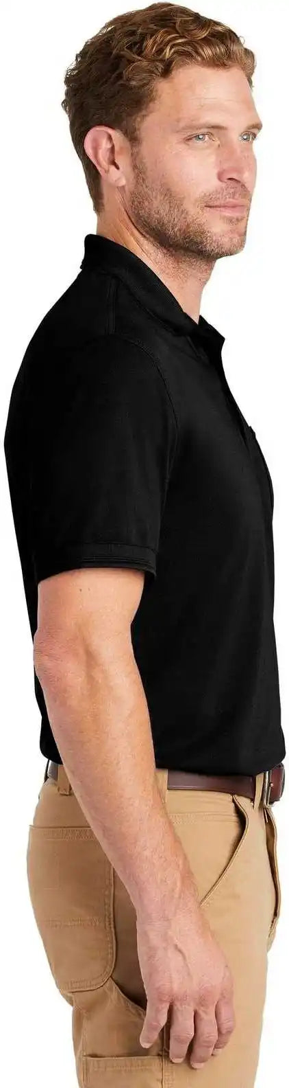 Cornerstone Cs4020p Industrial Snag Proof Pique Pocket Polo Black