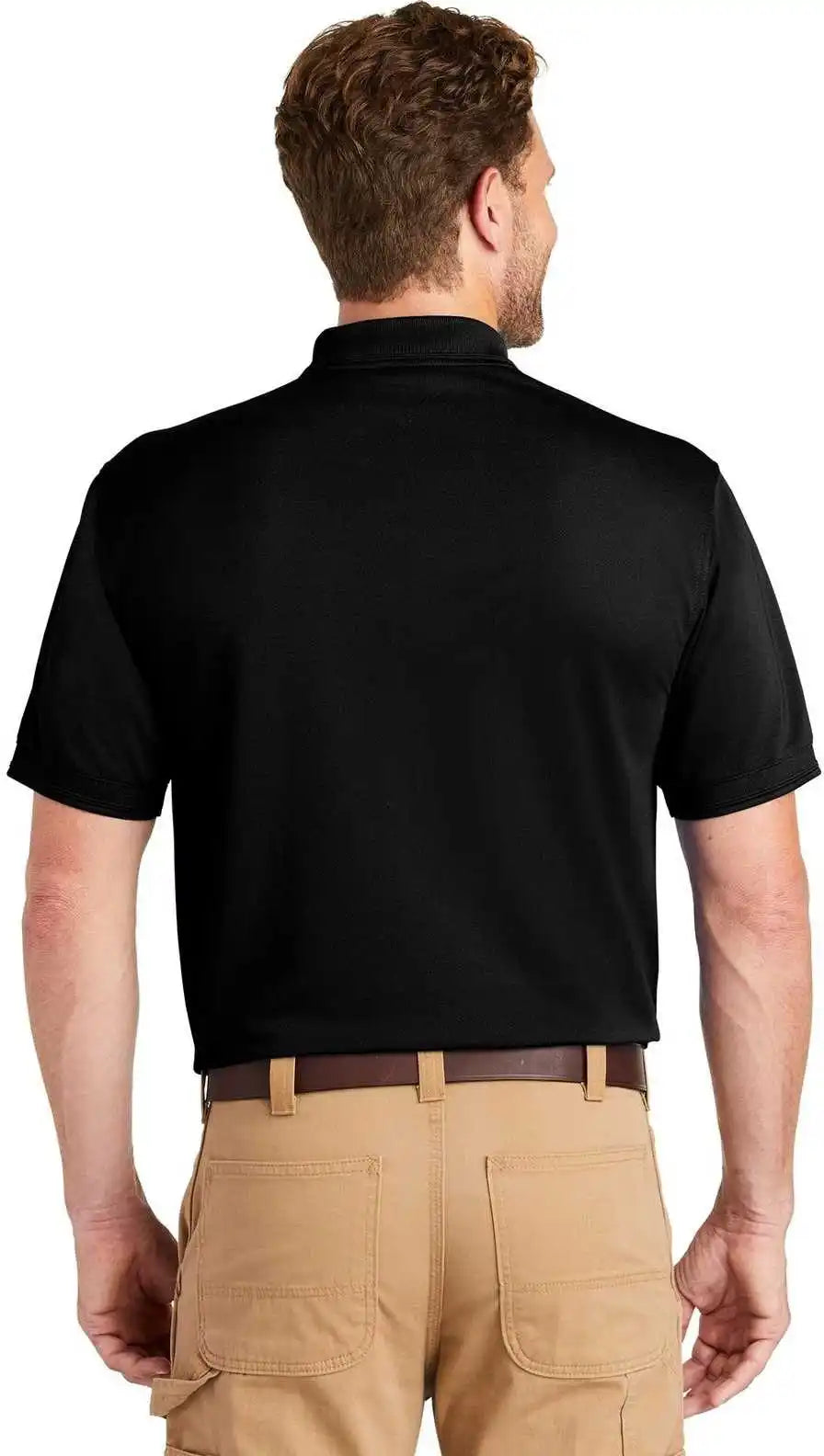 Cornerstone Cs4020p Industrial Snag-proof Pique Pocket Polo - Black