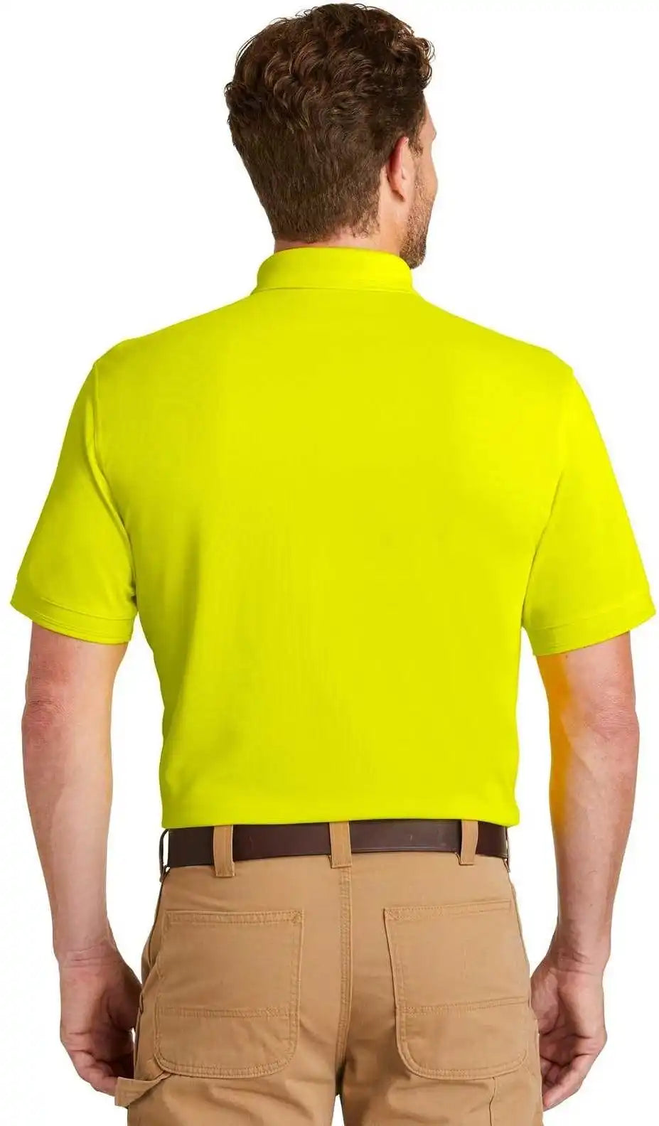 Cornerstone Cs4020p Industrial Snag Proof Pique Pocket Polo Safety Yellow