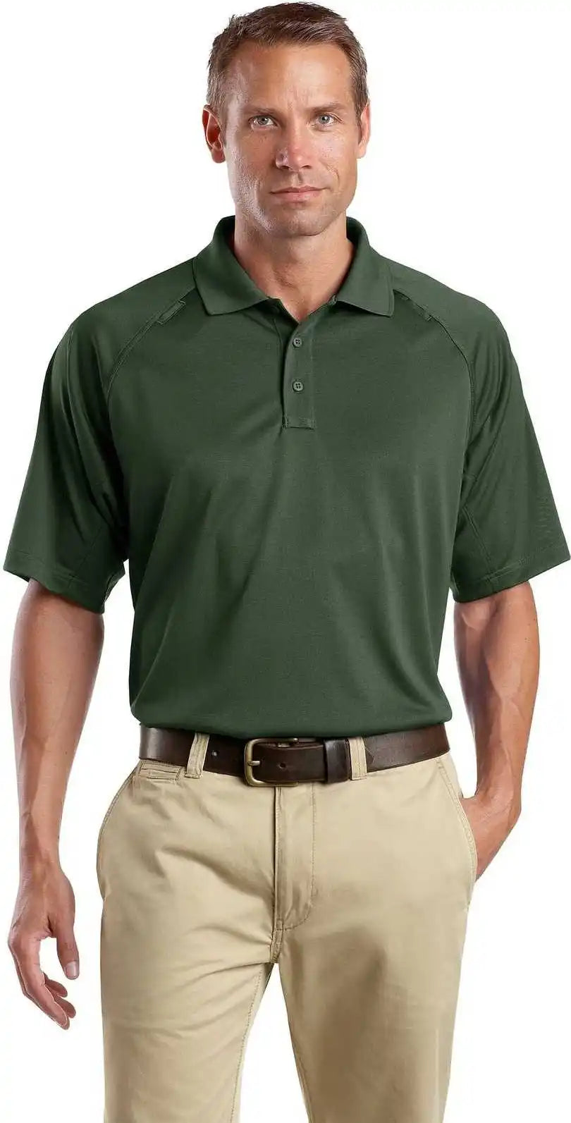 Cornerstone Cs410 Select Snag Proof Tactical Polo Dark Green
