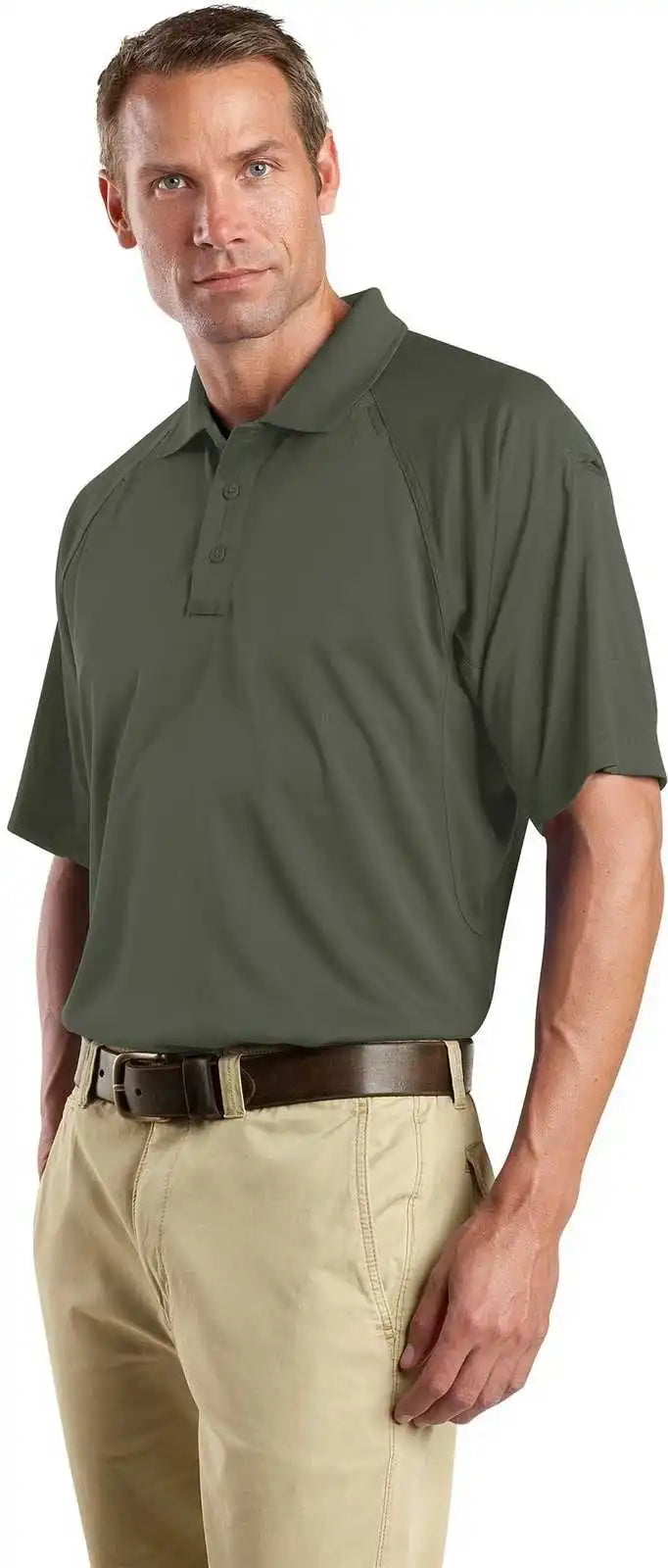 Cornerstone Cs410 Select Snag Proof Tactical Polo Green