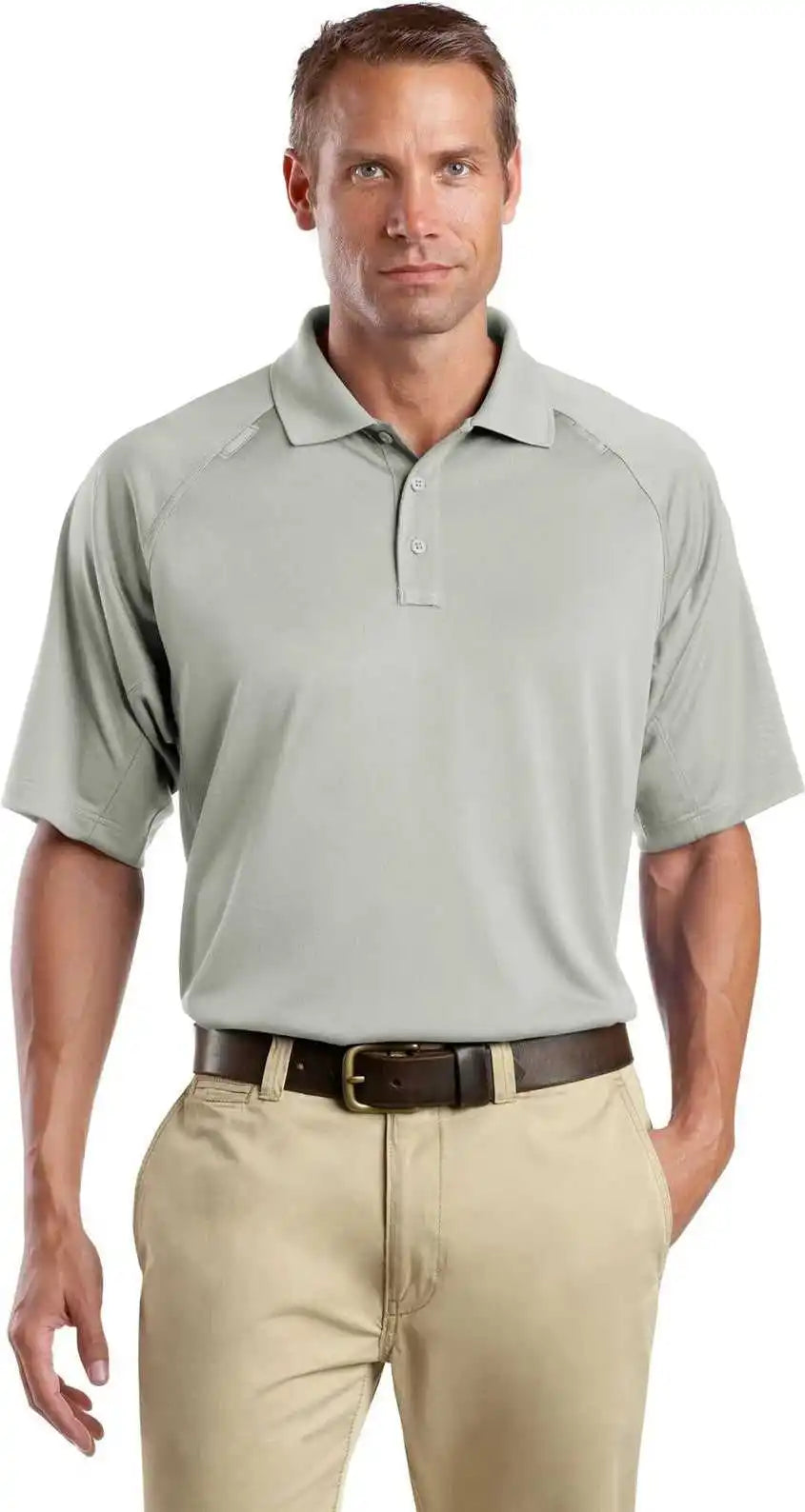 Cornerstone Cs410 Select Snagproof Tactical Polo Light Grey