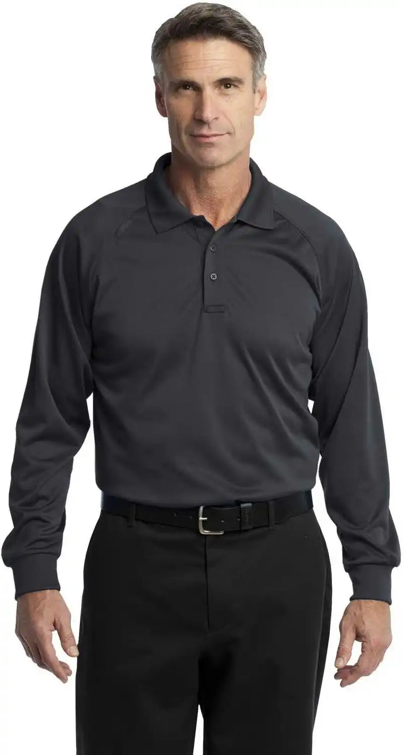 Cornerstone Cs410ls Select Long Sleeve Snag-proof Tactical Polo - Charcoal