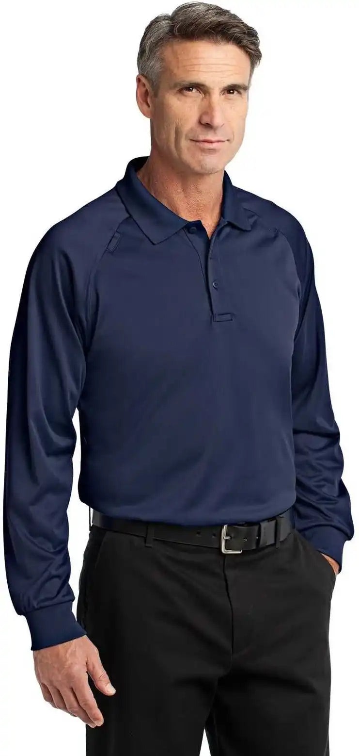Cornerstone Cs410ls Select Long Sleeve Snag Proof Tactical Polo Dark Navy
