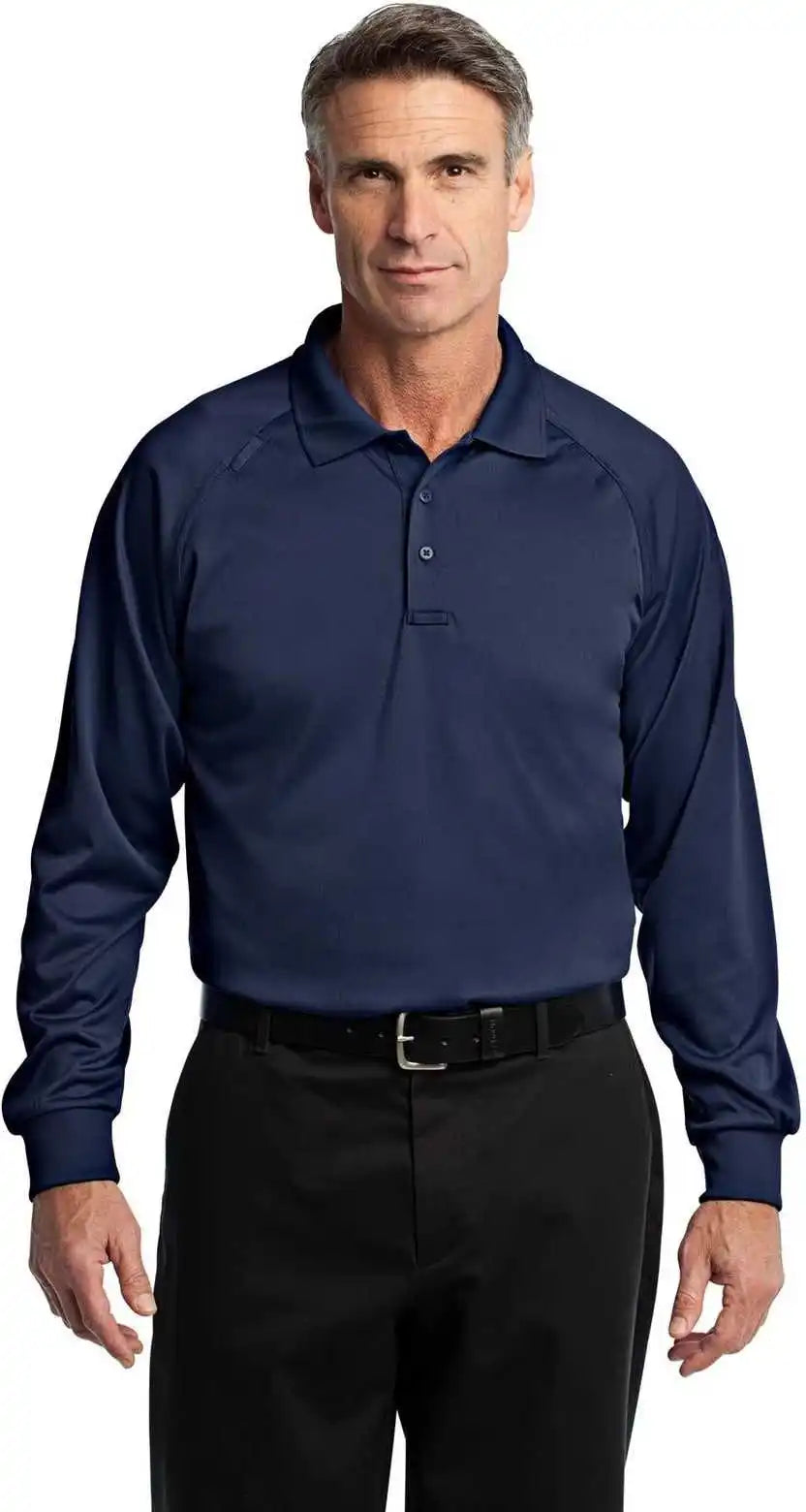 Cornerstone Cs410ls Select Long Sleeve Snag-proof Tactical Polo - Dark Navy