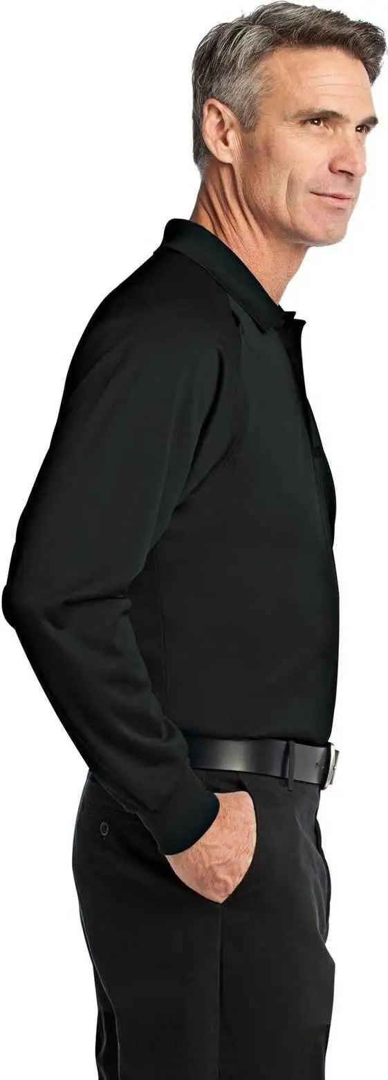 Cornerstone Cs410ls Select Long Sleeve Snag-proof Tactical Polo - Black