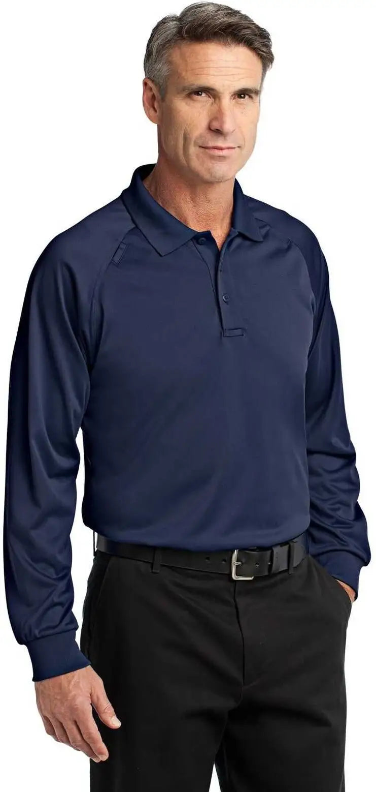 Cornerstone Cs410ls Select Long Sleeve Snag-proof Tactical Polo - Dark Navy