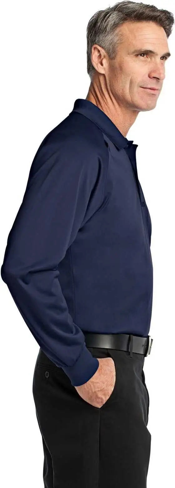 Cornerstone Cs410ls Select Long Sleeve Snag-proof Tactical Polo - Dark Navy