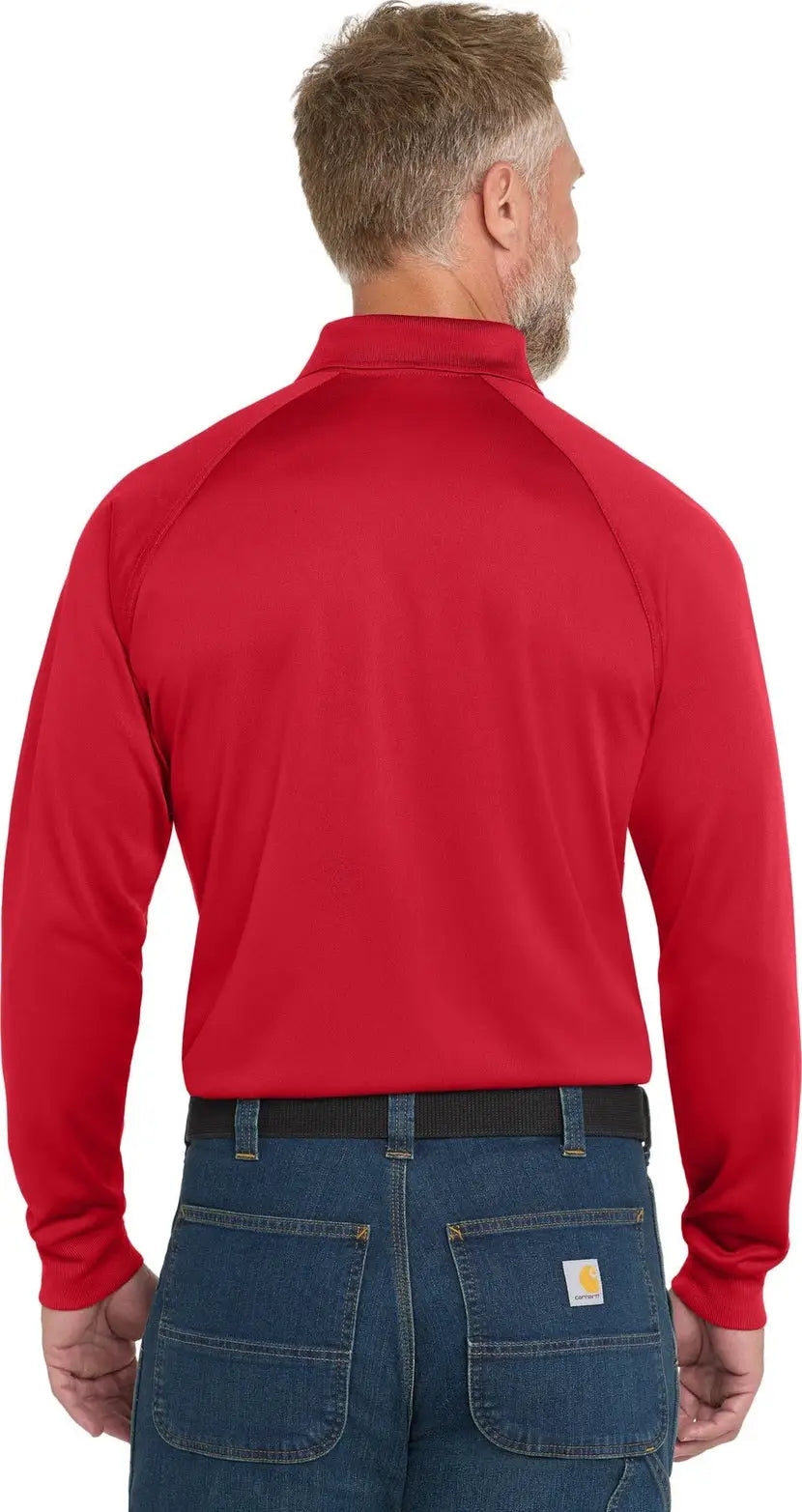 Cornerstone Cs410ls Select Long Sleeve Snag-proof Tactical Polo - Red
