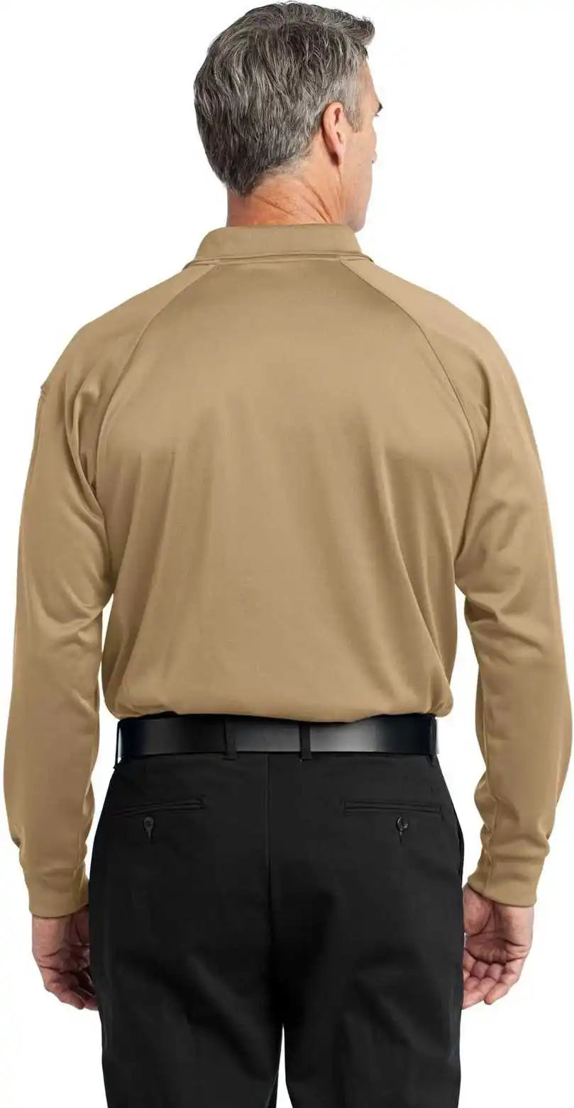 Cornerstone Cs410ls Select Long Sleeve Snag-proof Tactical Polo - Tan
