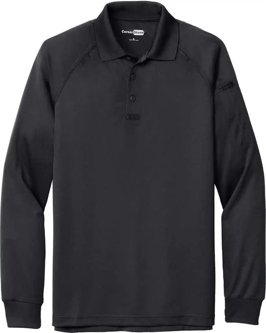 Cornerstone Cs410ls Select Long Sleeve Snagproof Tactical Polo - Charcoal