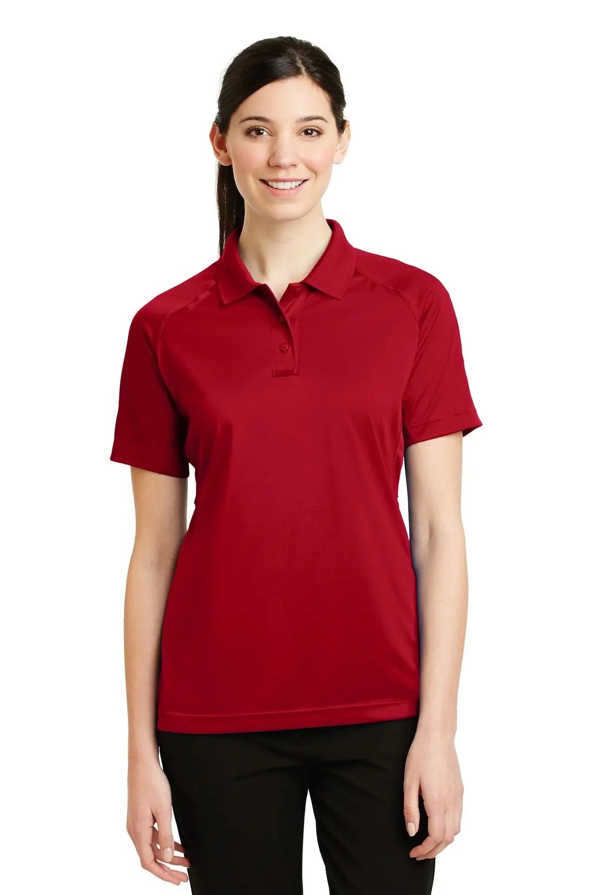 Cornerstone Cs411 Women’s Select Snag-proof Tactical Polo - Red - Ladies Xs