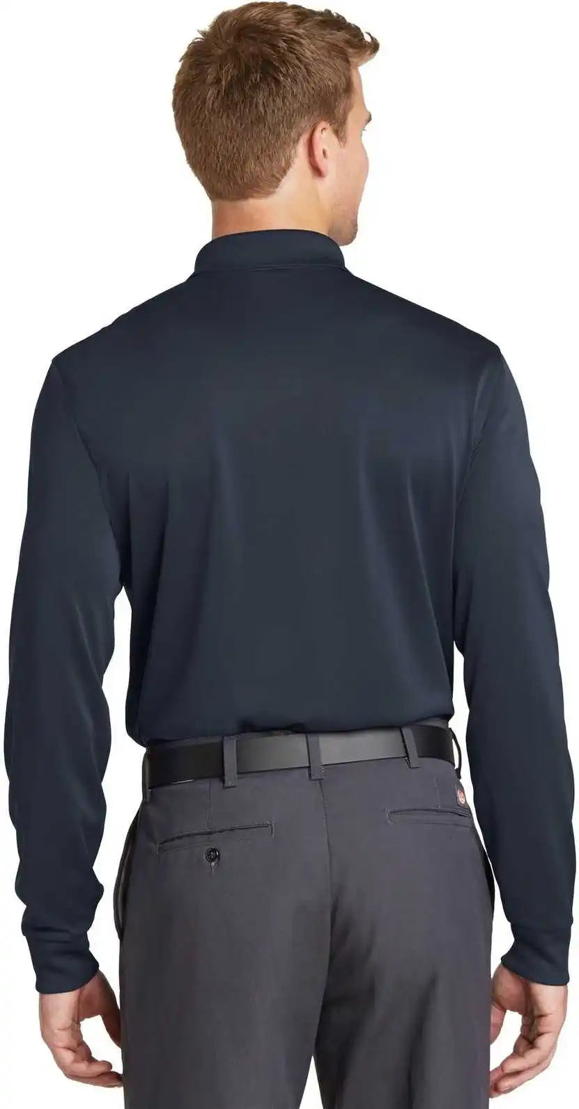 Cornerstone Cs412ls Select Snag Proof Long Sleeve Polo Dark Navy