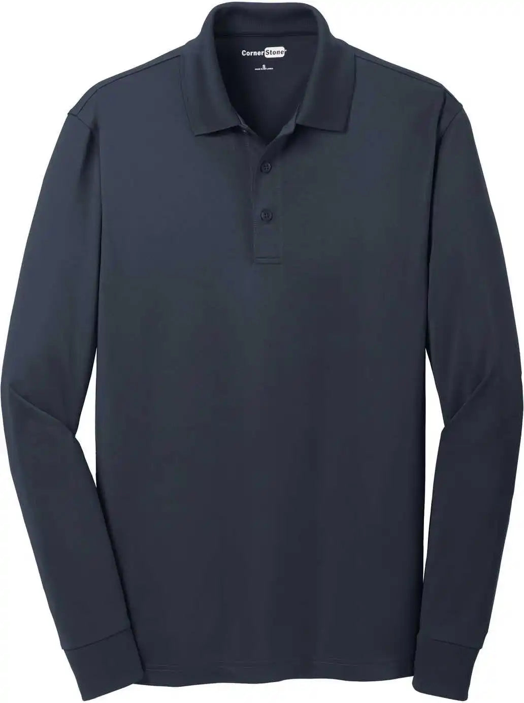 Cornerstone Cs412ls Select Snag Proof Long Sleeve Polo Dark Navy