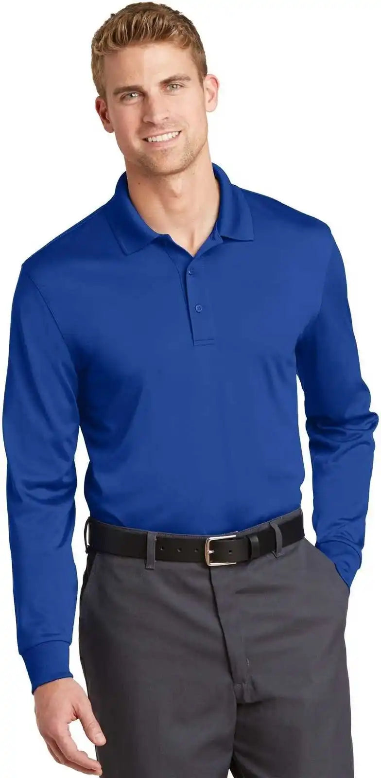 Cornerstone Cs412ls Select Snag-proof Long Sleeve Polo - Royal