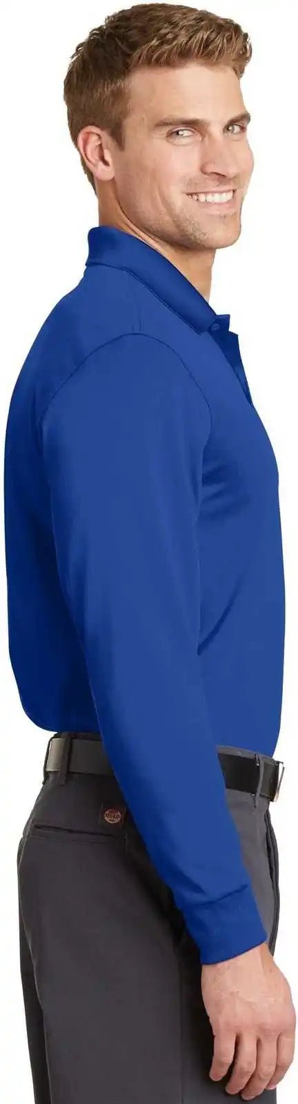 Cornerstone Cs412ls Select Snag-proof Long Sleeve Polo - Royal