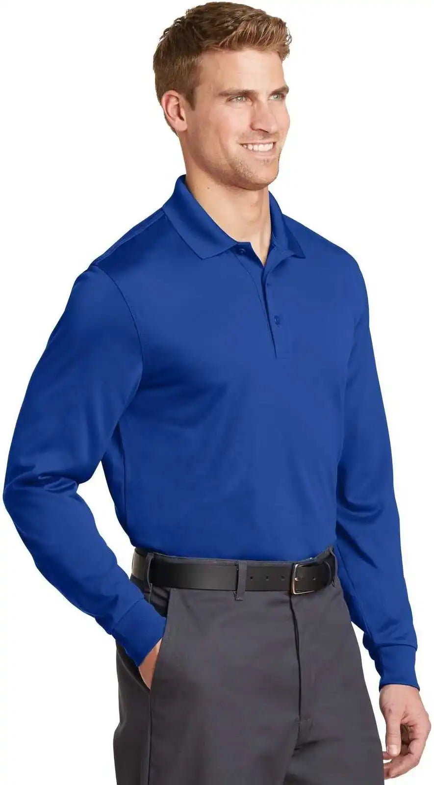 Cornerstone Cs412ls Select Snag-proof Long Sleeve Polo - Royal