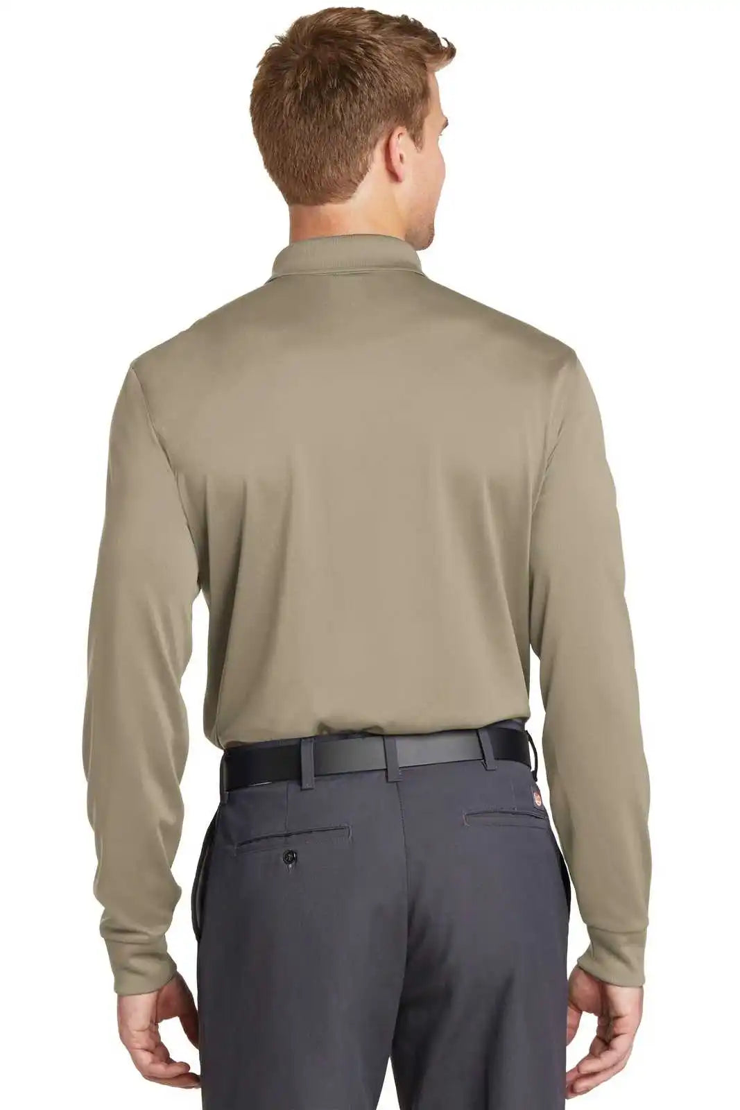 Cornerstone Cs412ls Select Snag-proof Long Sleeve Polo - Tan