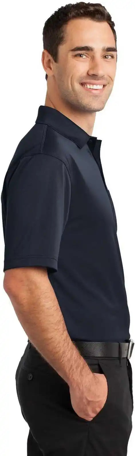 Cornerstone Cs412p Select Snag Proof Pocket Polo Dark Navy