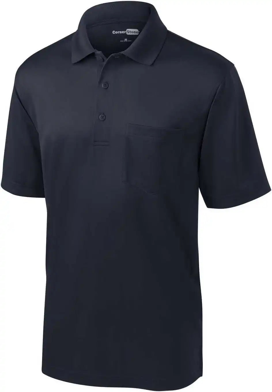 Cornerstone Cs412p Select Snag Proof Pocket Polo Dark Navy