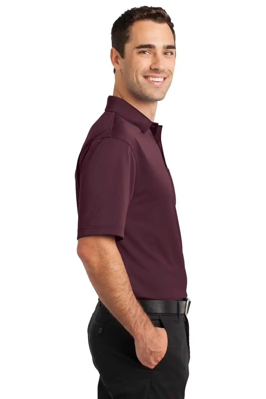 Cornerstone Cs412p Select Snag-proof Pocket Polo - Maroon