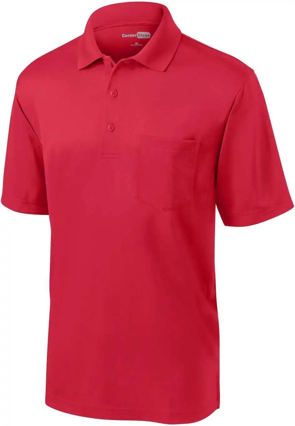 Cornerstone Cs412p Select Snag Proof Pocket Polo Red