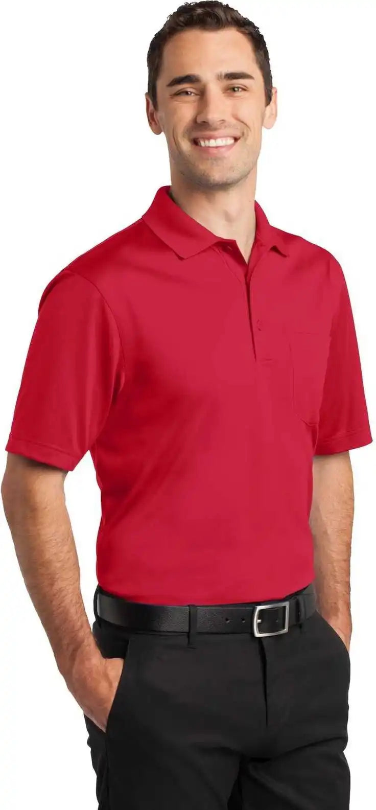 Cornerstone Cs412p Select Snag Proof Pocket Polo Red