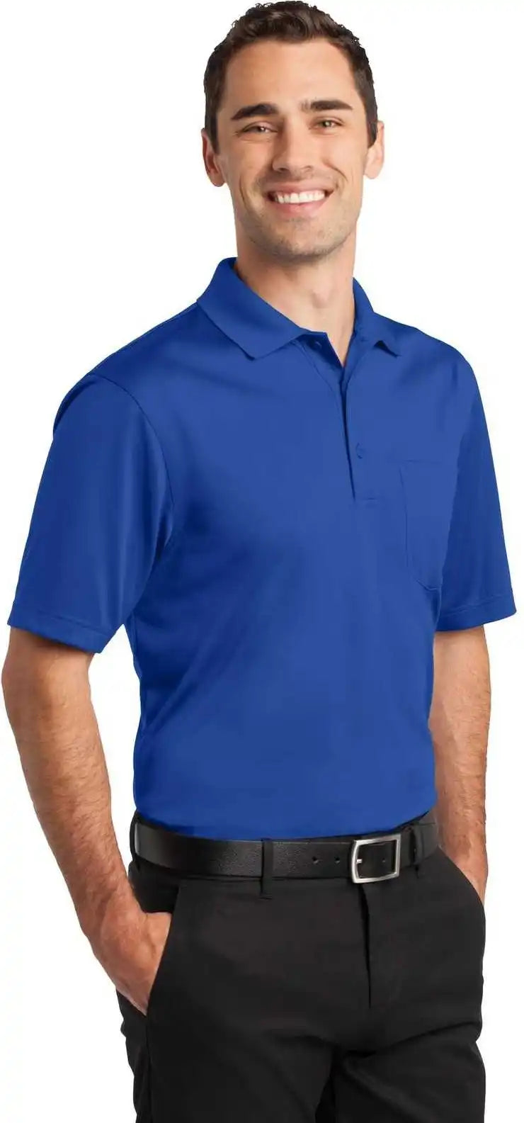 Cornerstone Cs412p Select Snag Proof Pocket Polo Royal