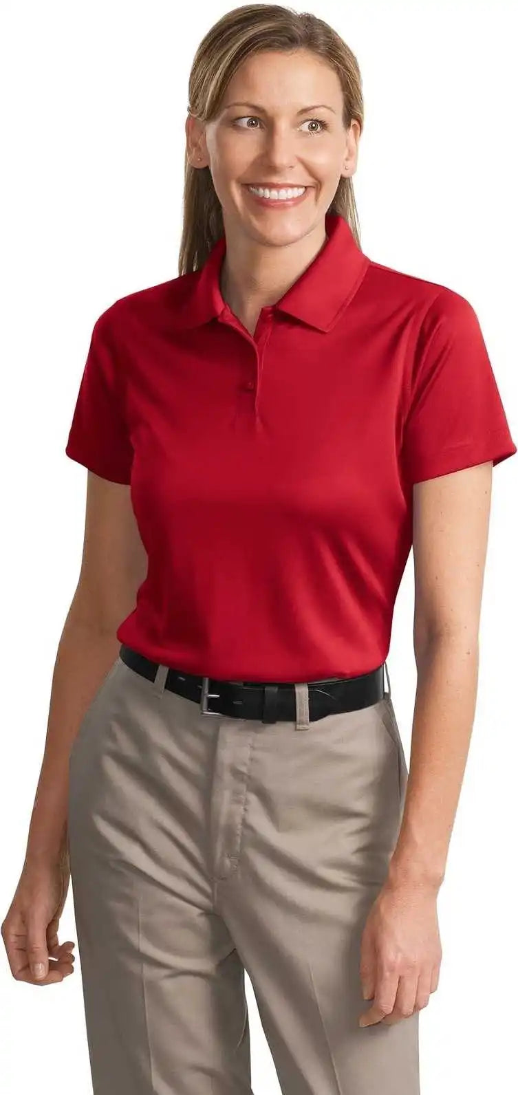 Cornerstone Cs413 Ladies Select Snag Proof Polo Red