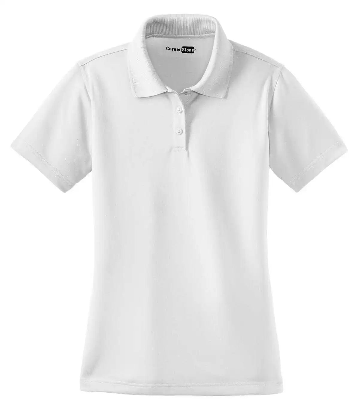 Cornerstone Cs413 Ladies Select Snag-proof Polo - White