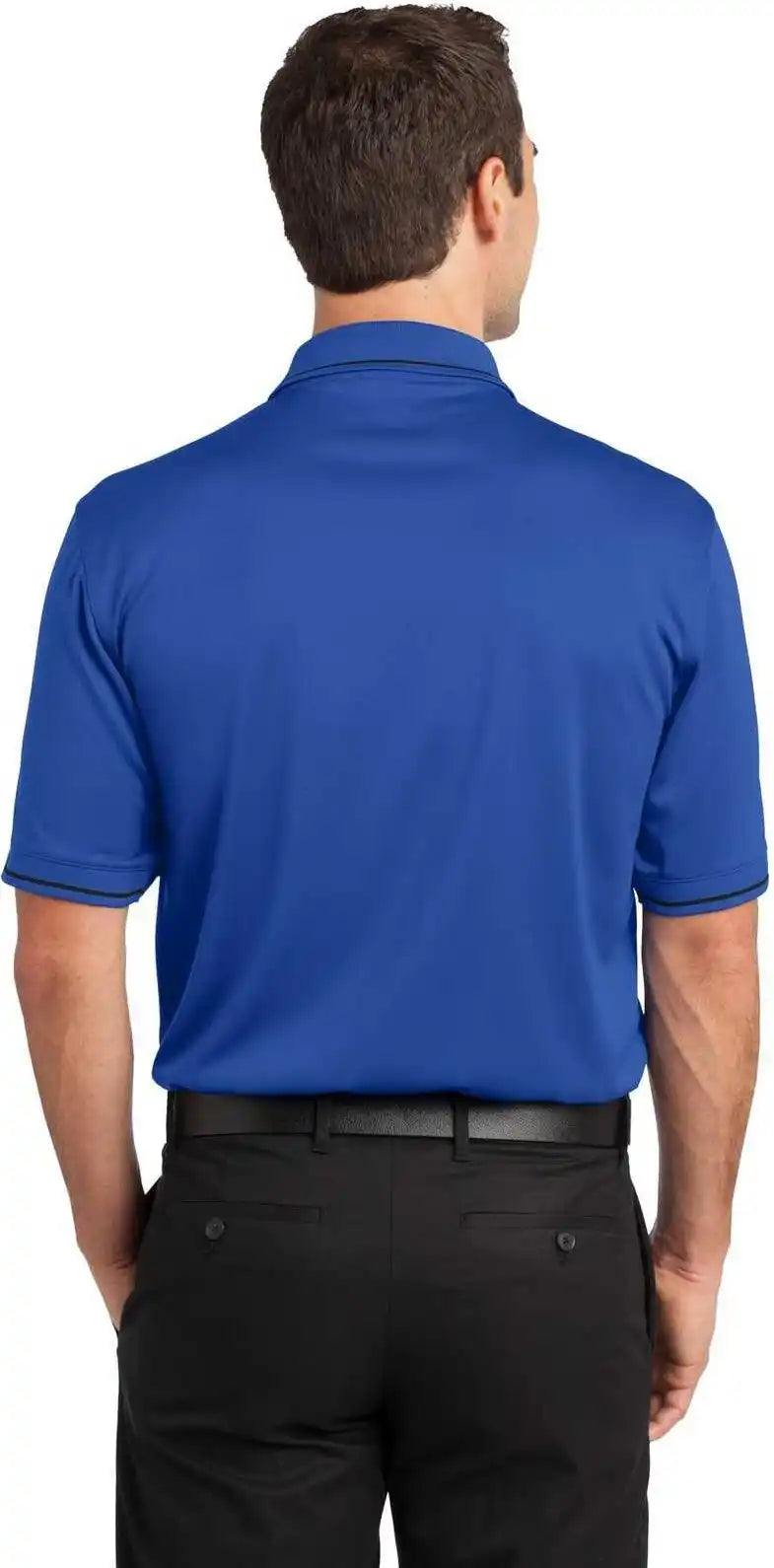 Cornerstone Cs415 Select Snag-proof Tipped Pocket Polo - Royal Black