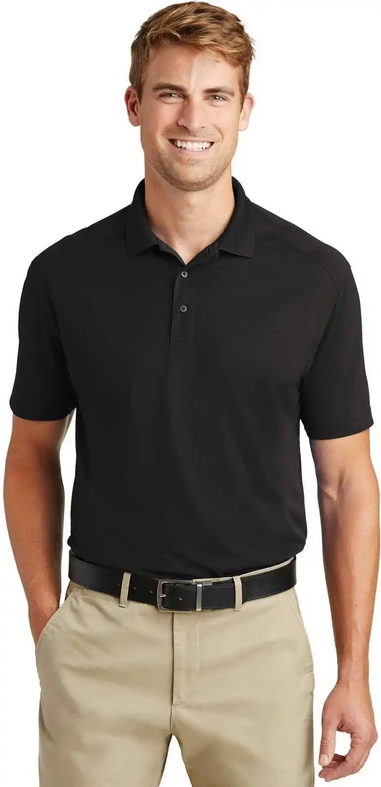 Cornerstone Cs418 Select Lightweight Snag-proof Polo - Black