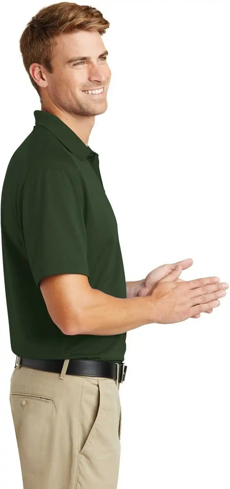 Cornerstone Cs418 Select Lightweight Snag Proof Polo Dark Green
