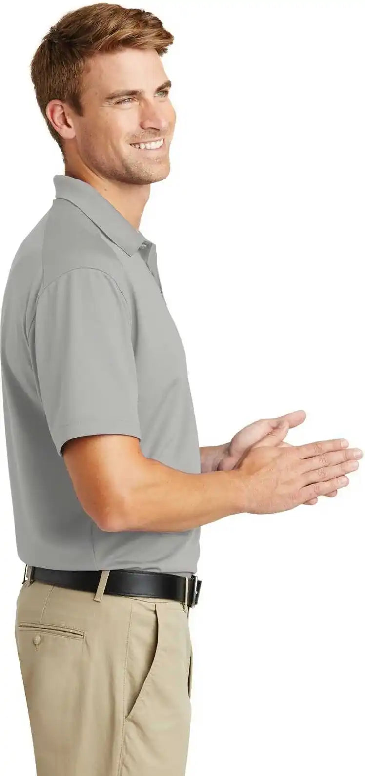 Cornerstone Cs418 Select Lightweight Snag-proof Polo - Light Gray