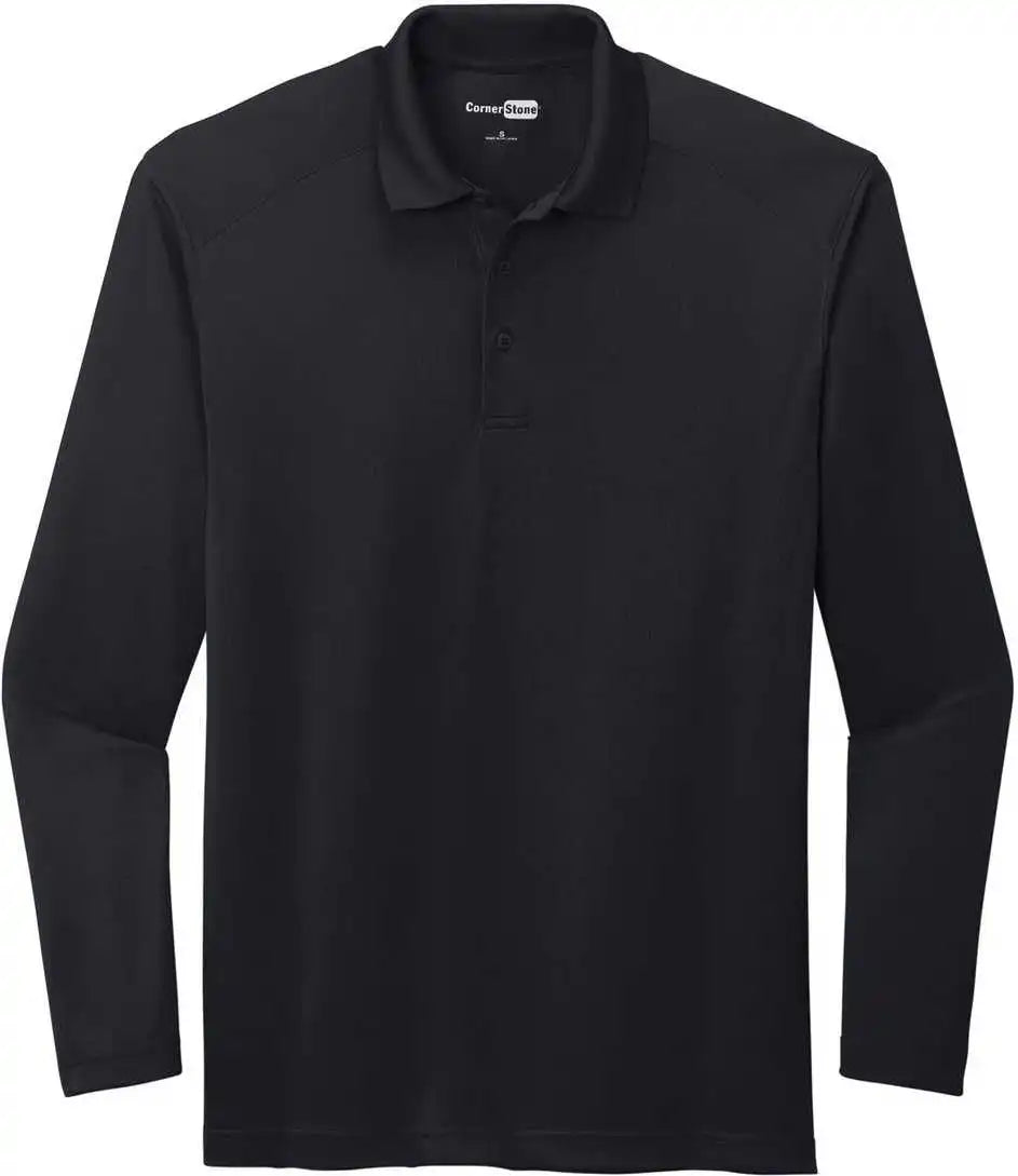 Cornerstone Cs418ls Select Lightweight Snag-proof Long Sleeve Polo - Dark Navy