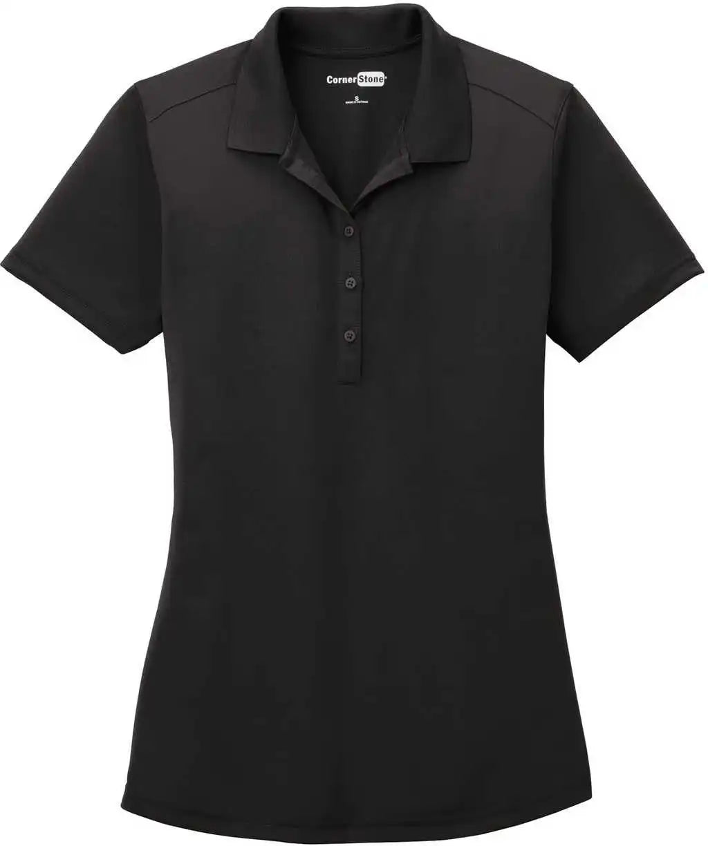 Cornerstone Cs419 Ladies Select Lightweight Snag Proof Polo Black