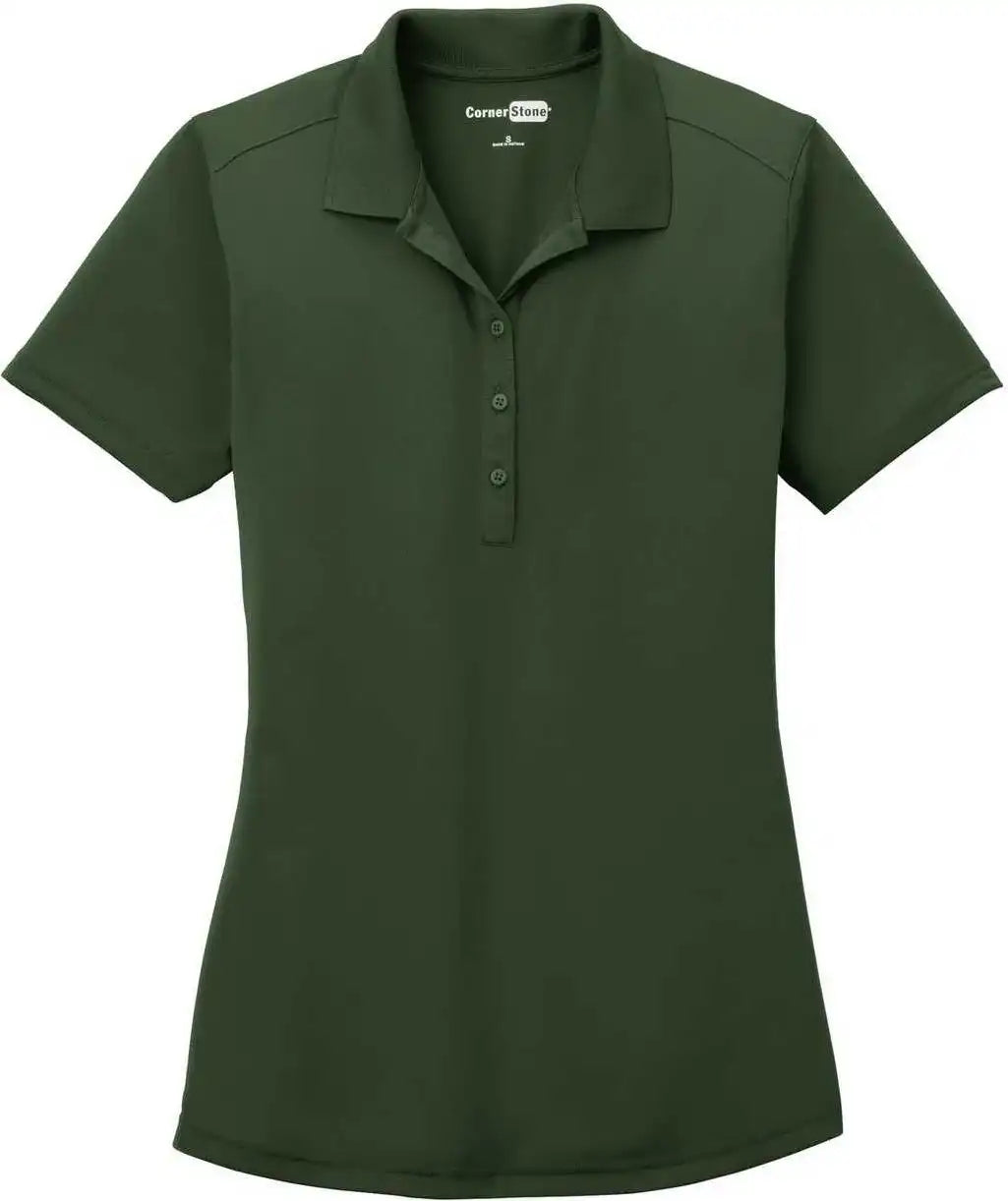 Cornerstone Cs419 Ladies Select Lightweight Snag-proof Polo - Dark Green