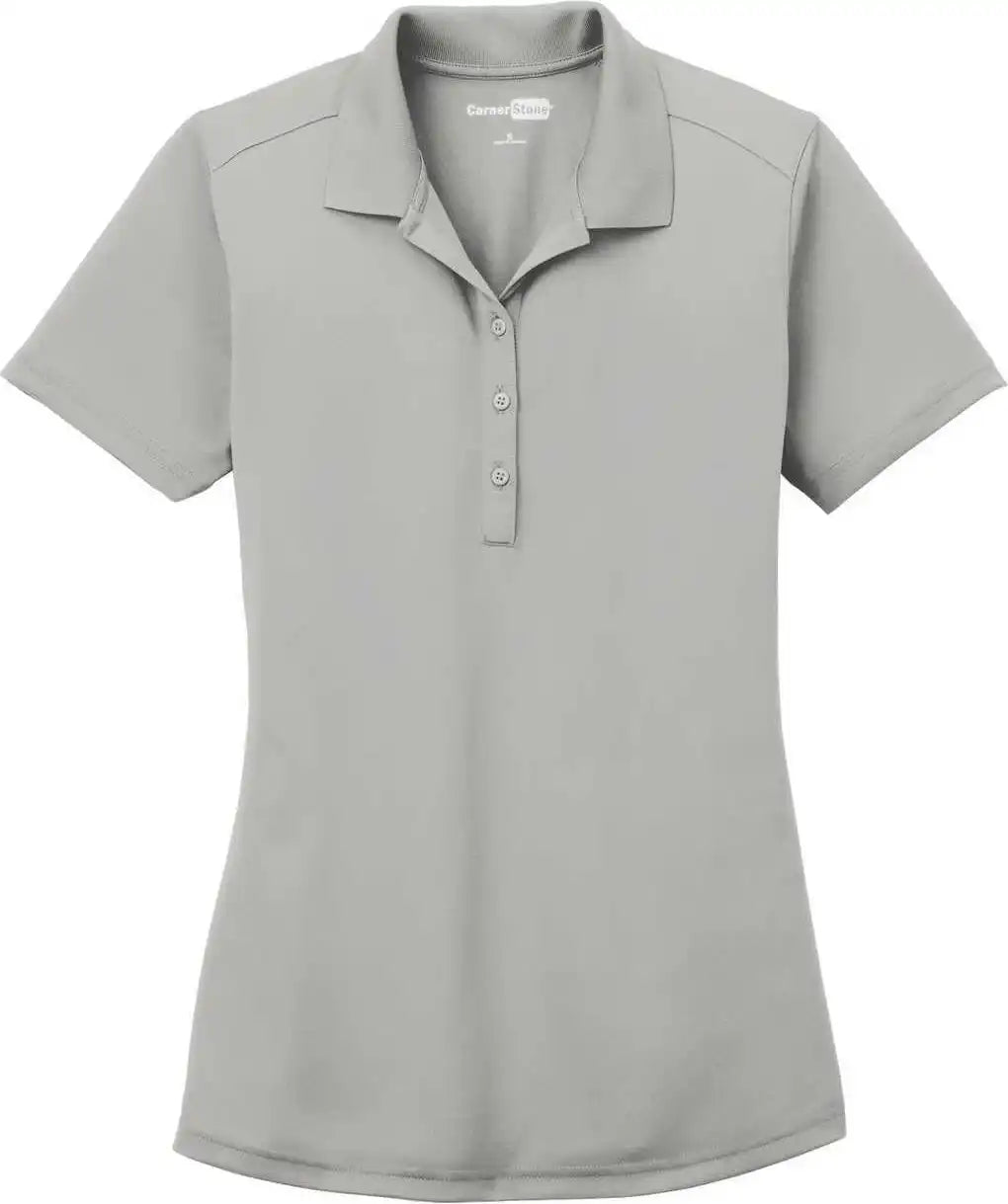 Cornerstone Cs419 Ladies Select Lightweight Snag Proof Polo Light Gray