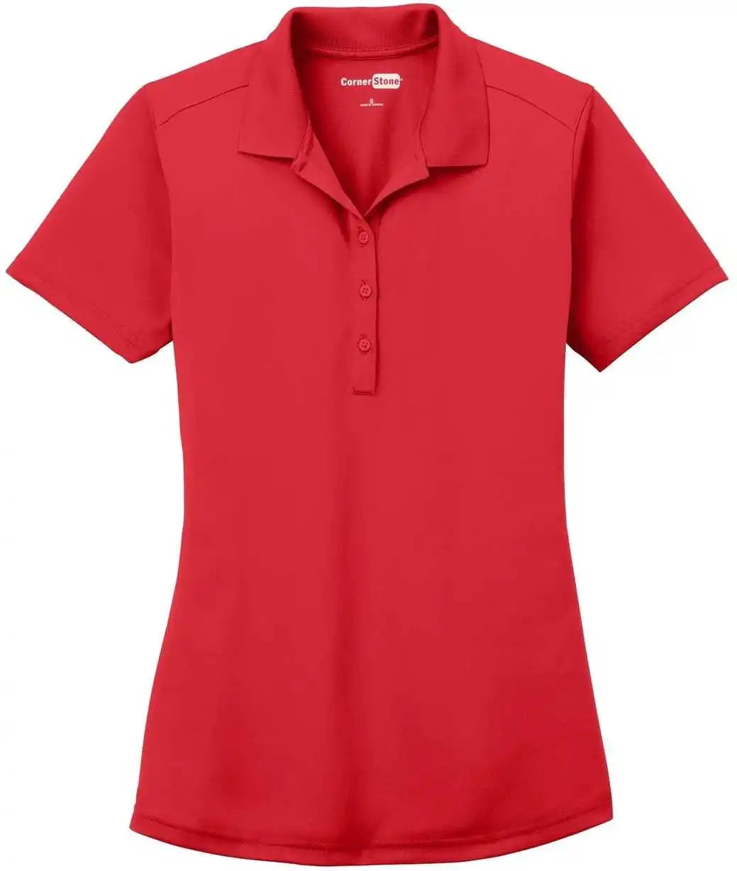 Cornerstone Cs419 Ladies Select Lightweight Snag Proof Polo Red