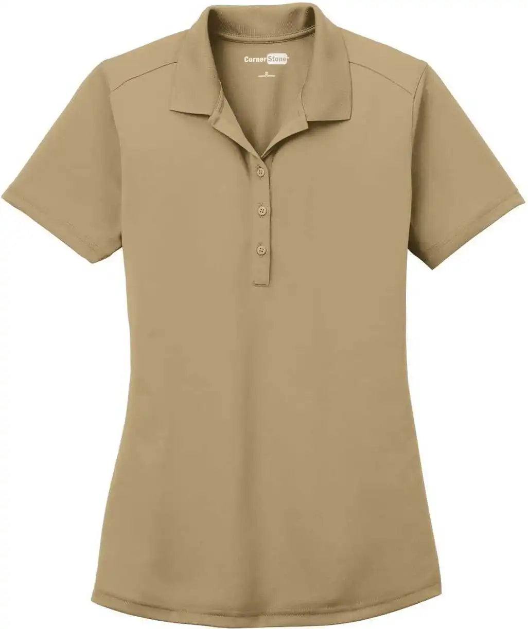 Cornerstone Cs419 Ladies Select Lightweight Snag Proof Polo Tan