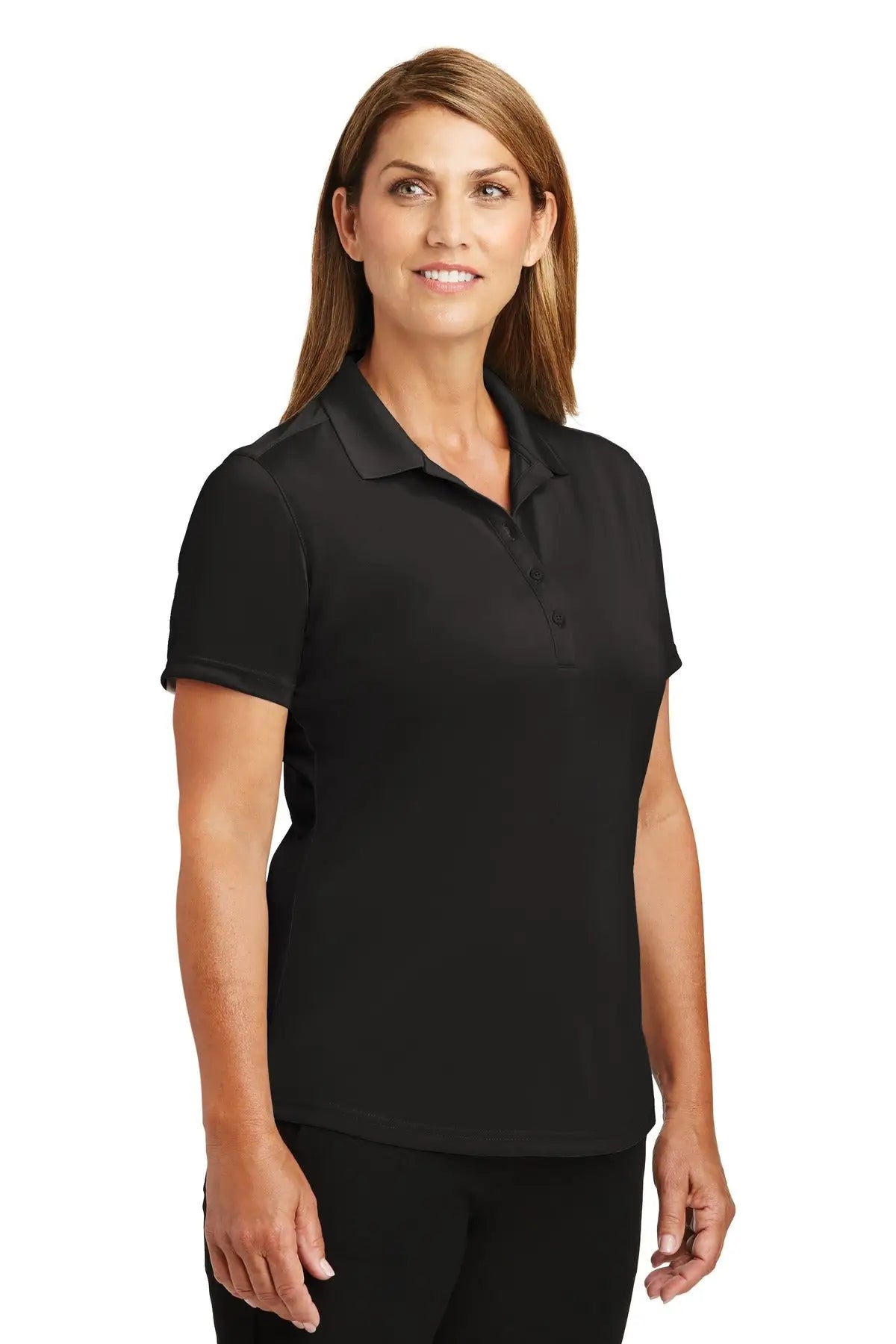 Cornerstone Cs419 Women’s Select Lightweight Snag-proof Polo - Black