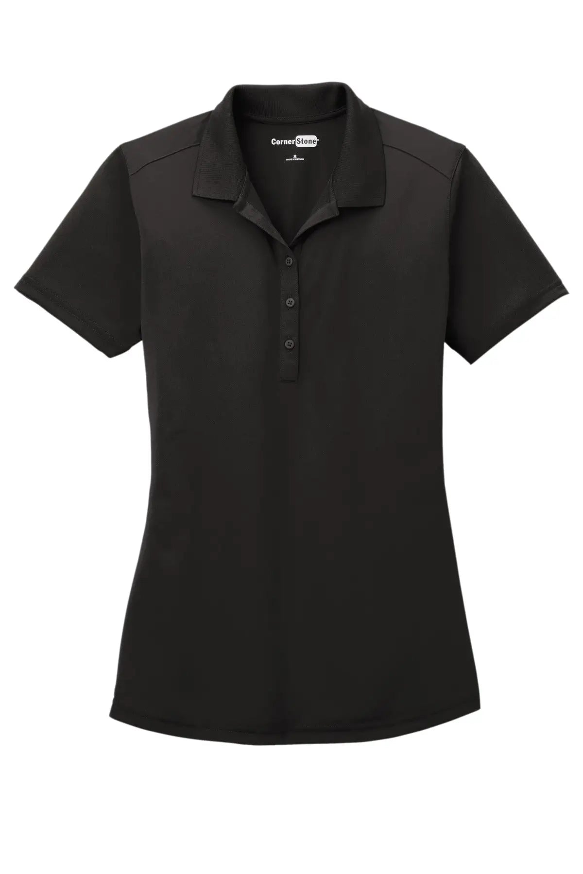 Cornerstone Cs419 Women’s Select Lightweight Snag-proof Polo - Black