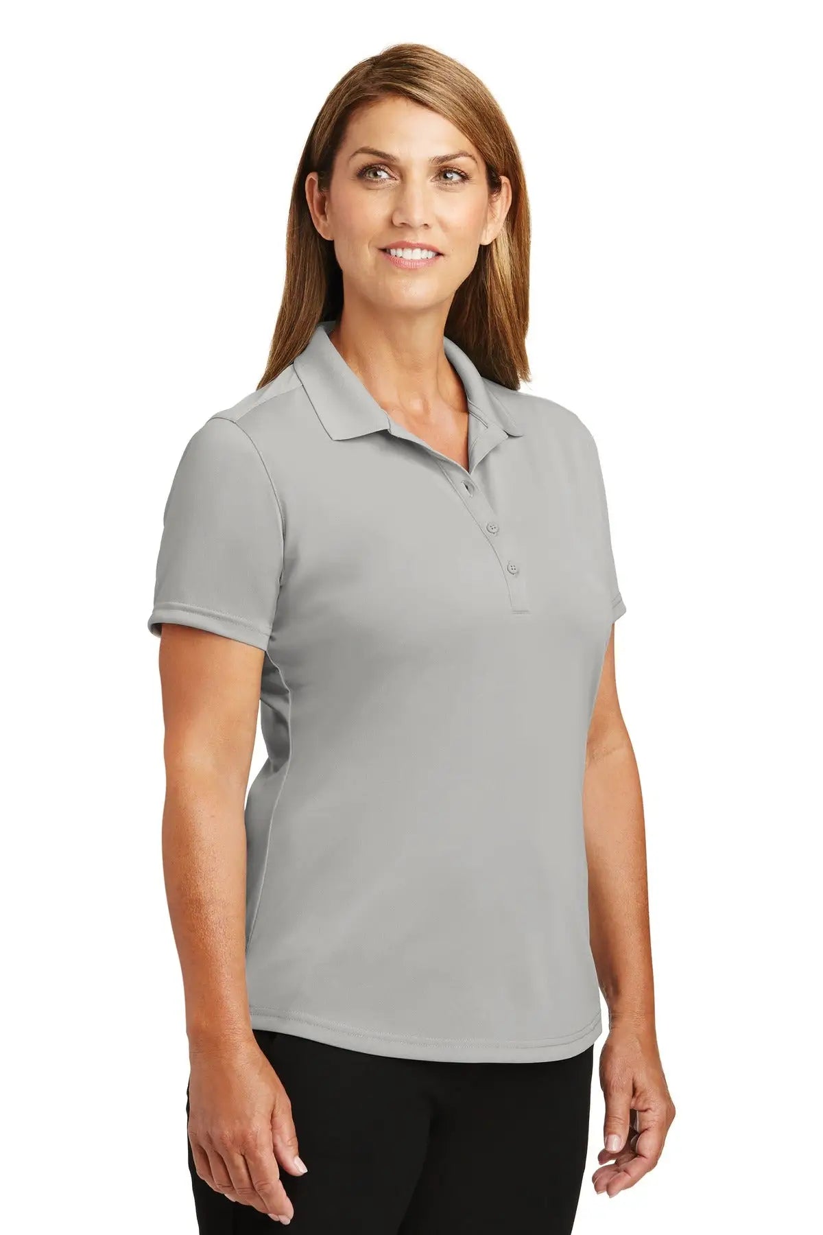 Cornerstone Cs419 Women’s Select Lightweight Snag-proof Polo - Light Gray